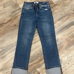 Dark Wash Straight Leg Women's Jeans
